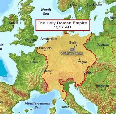 Tak wyglądałoby Święte Cesarstwo Rzymskie z 1517 roku gdyby zostało dziś odnowione