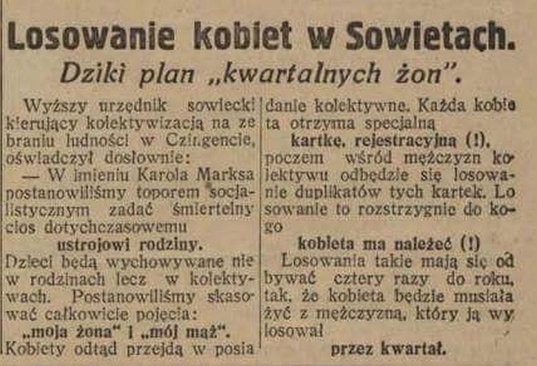 Atak na instytucję rodziny ma swoją długą historię. Jedną z apologetek wolnej miłości bez rodziny była Aleksandra Kołłontaj