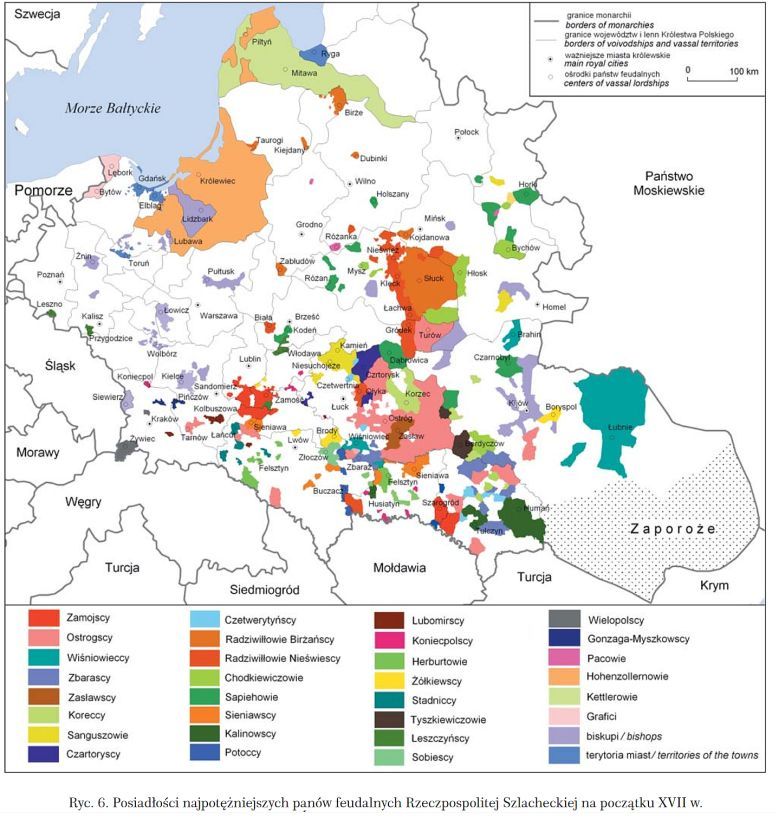 Ziemie i rody magnackie na ziemiach Wielkiego Księstwa Litewskiego i Królestwa Polskiego (I RP)