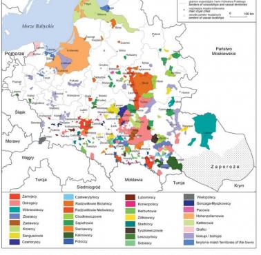 Ziemie i rody magnackie na ziemiach Wielkiego Księstwa Litewskiego i Królestwa Polskiego (I RP)