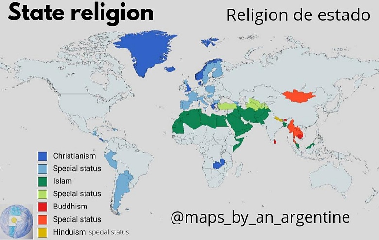 Kraje z religią państwową