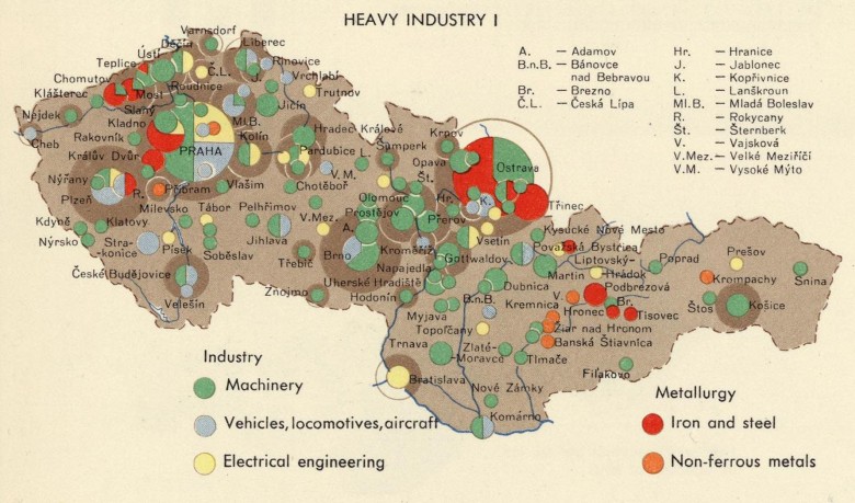 Przemysł ciężki (maszyny, metalurgia) w Czechosłowacji, lata 60-te, 1967