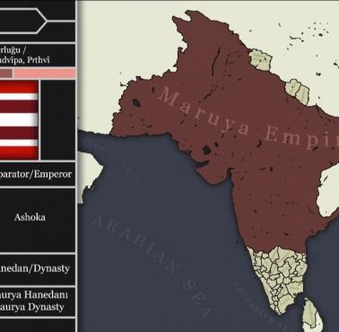 Indyjskie państwo króla Aśoka Maurja, 261 rok p.n.e.
