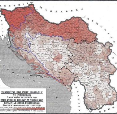 Analfabetyzm w Jugosławii, 1930