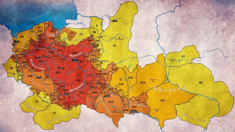 Ile lat dany obszar był pod rządami Królestwa Polskiego/Polski