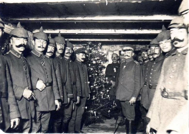 Wigilia w niemieckim okopie na przełomie 1914/15 roku