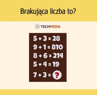 Brakująca liczba to?