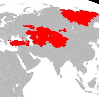 Obszary na świecie w których dominuje język turecki