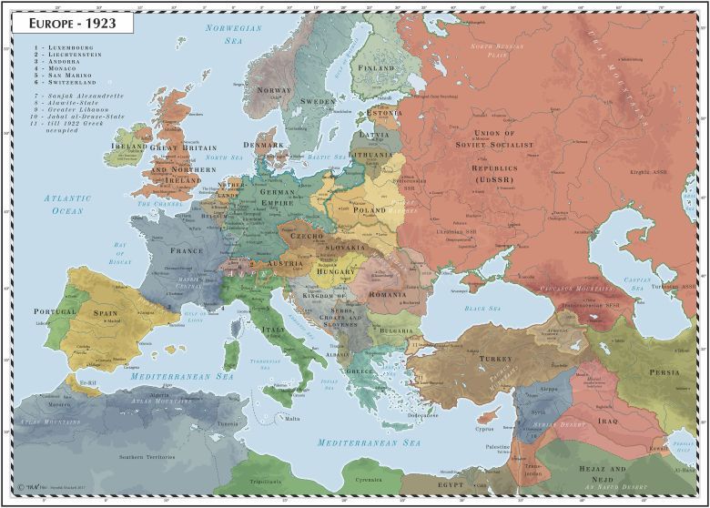 Europa w 1923 roku