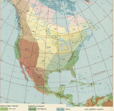 Mapa klimatyczna USA