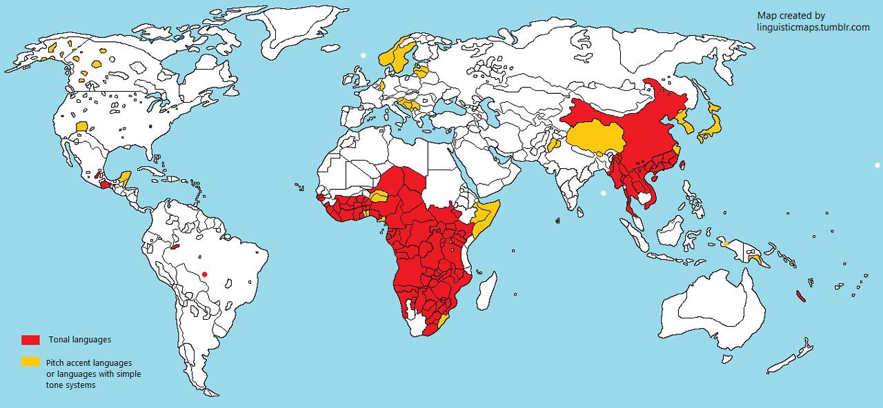 Języki z akcentem tonalnym i wysokościowym
