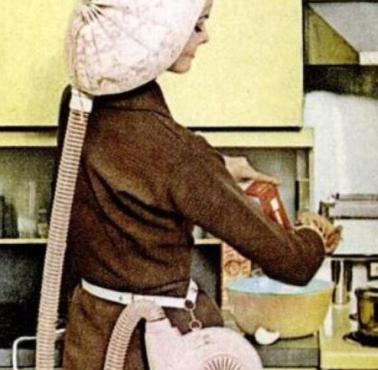 Przenośna suszarka do włosów firmy General Electric, 1959