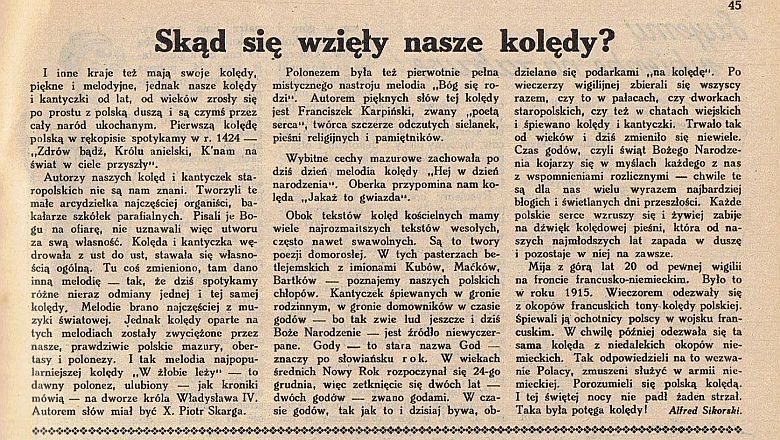 Skąd się wzięły nasze kolędy?