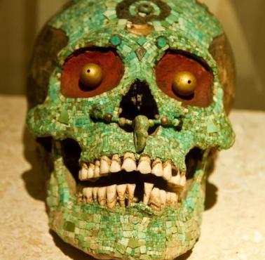 Pochodząca z XIII wieku aztecka maska śmierci 