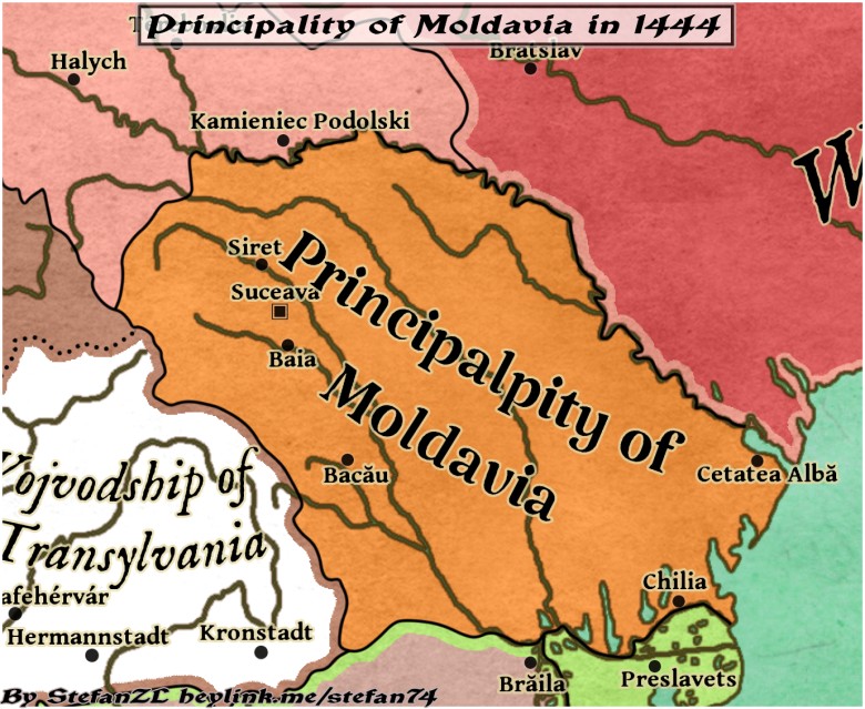 Księstwo Mołdawii w 1444 roku