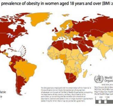 Występowanie otyłości u kobiet w wieku powyżej 18 roku życia