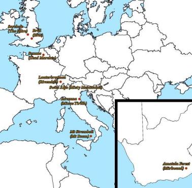 Mapa rzeczywistych miejsc w Europie, które zainspirowały Middle Earth Tolkiena