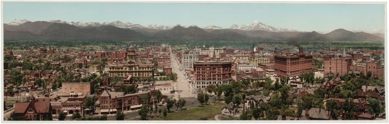 Panorama Denver, Kolorado, 1898