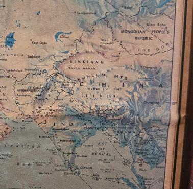 Mapa topograficzna Azji południowo-wschodniej