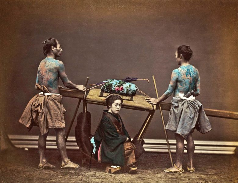 Fotel podróżny (Kago), Japonia 1870-88