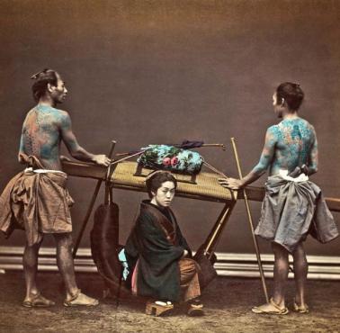 Fotel podróżny (Kago), Japonia 1870-88