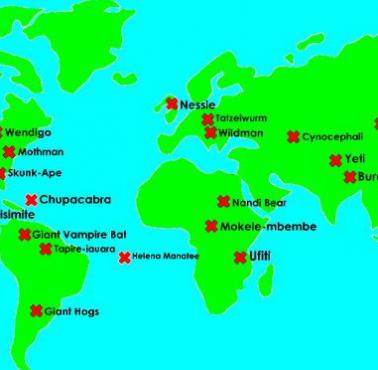 Mityczni przedstawiciele niezidentyfikowanych gatunków zwierzęcych