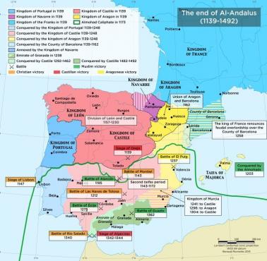 Upadek Al-Andalus (arabskiej Hiszpanii), 1139-1492
