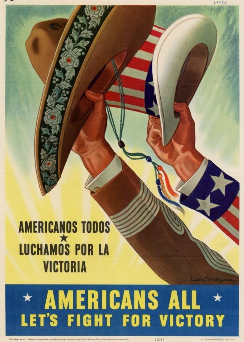 Plakat rozprowadzany przez rząd USA podczas II wojny światowej