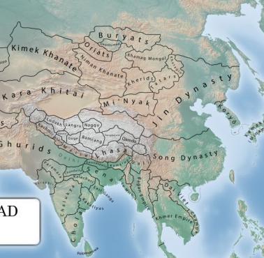 Azja w przededniu podbojów Mongołów, 1187