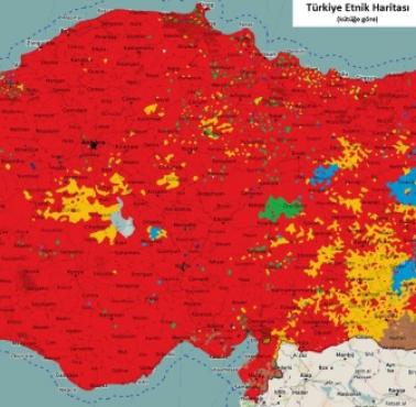 Mapa etniczna Turcji