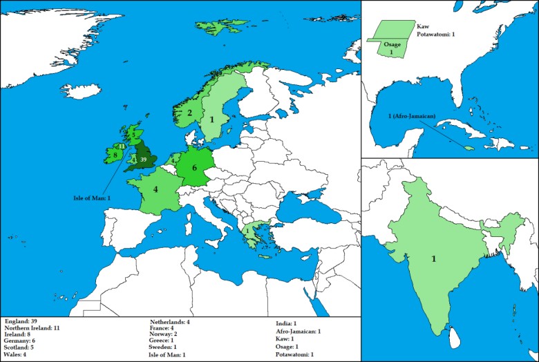 Pochodzenie wiceprezydentów USA, do 2024