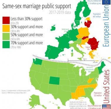 Uregulowania prawne związane z małżeństwami osób tej samej płci (ideologia LGBT) w Europie i USA, 2017-2019