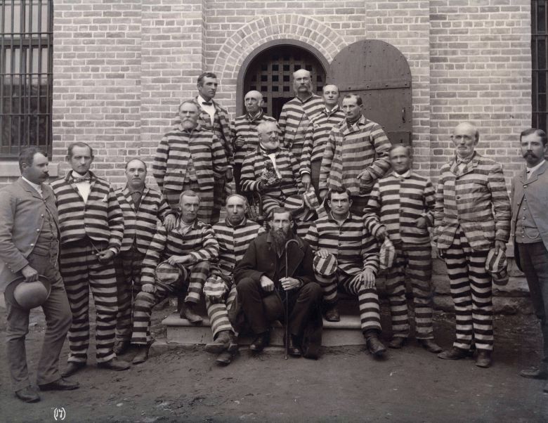 Uwięzieni za poligamię mężczyźni na mocy ustawy Edmunds–Tucker, USA, 1887