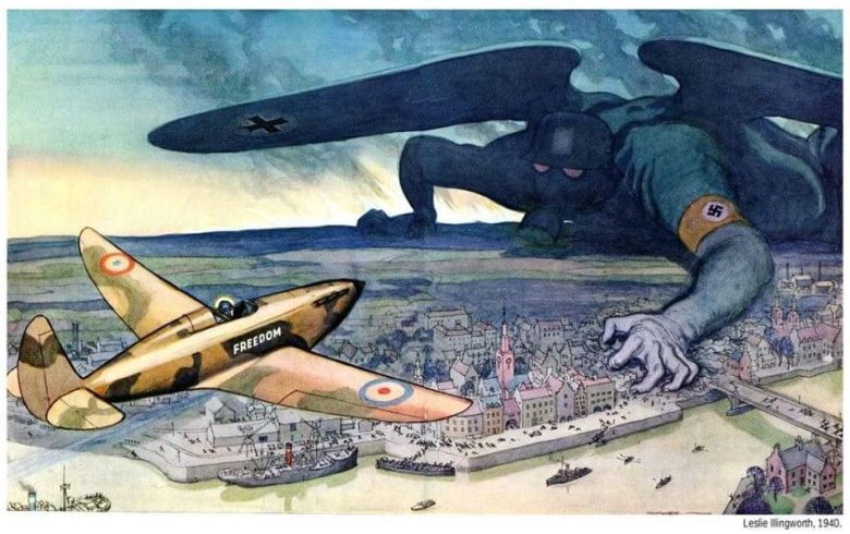 Brytyjski plakat wojenny z 1940 roku