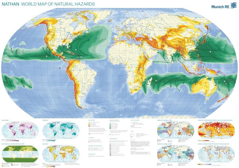 Światowa mapa naturalnych zagrożeń