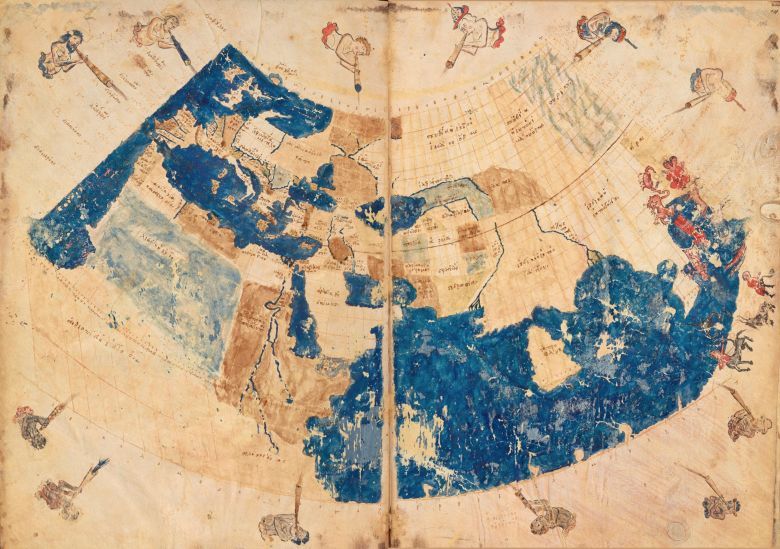 Bizantyjska mapa świata Ptolemeusza z 1420 roku