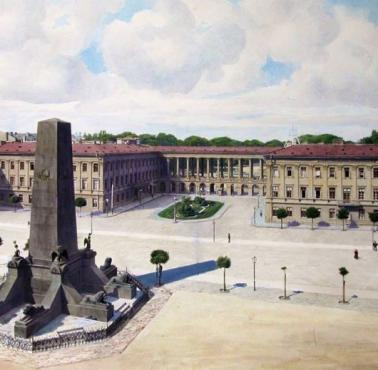 Plac i Pałac Saski, W-wa, koniec XIX wieku