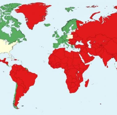 Długość życia według krajów w porównaniu ze Stanami Zjednoczonymi, 2019