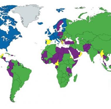 Państwa, które uznają Kosowo i Palestynę