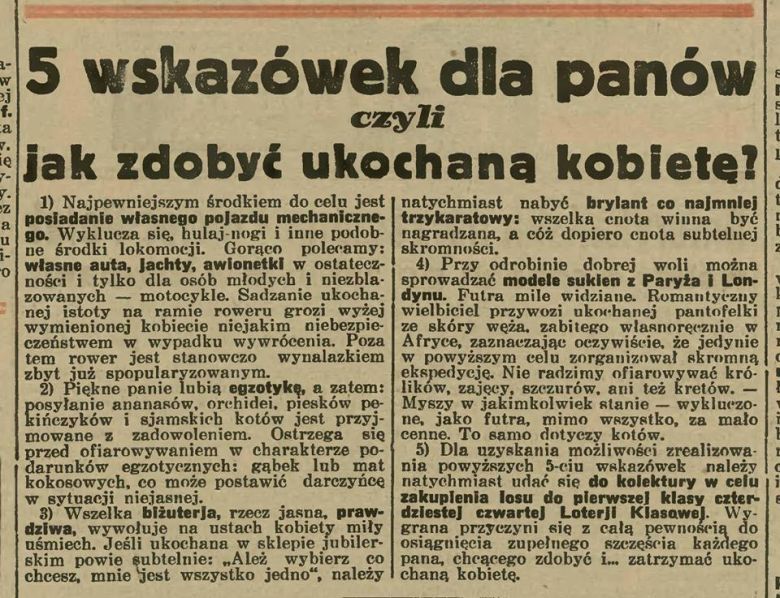 Porada Jak zdobyć kobietę?