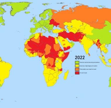 Ostrzeżenia dla podróżnych wydane przez rząd Francji, 2022, Travel Advisory