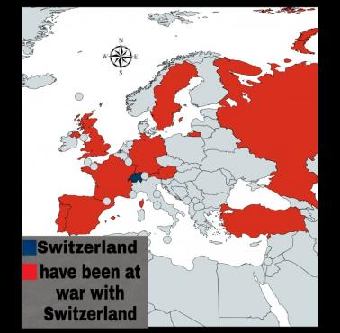 Kraje, które prowadziły wojnę ze Szwajcarią