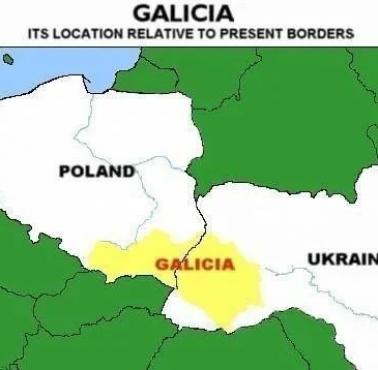 Galicja na tle współczesnych granic