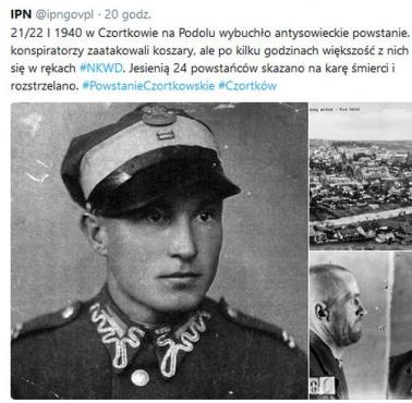 21/22 I 1940 w Czortkowie na Podolu wybuchło antysowieckie powstanie ....