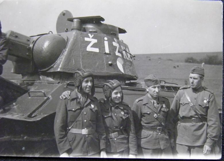 Walcząca po stronie Sowietów 1 Czechosłowacka Samodzielna Brygada Pancerna, 1945