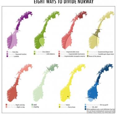 Osiem sposobów na podział Norwegii