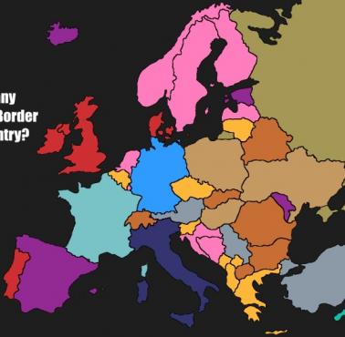 Z iloma krajami graniczą (granica lądowa) poszczególne europejskie państwa?