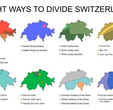 Osiem sposobów podziału Szwajcarii