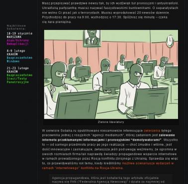 Kulisy pracy rosyjskich, prorządowych trolli internetowych
