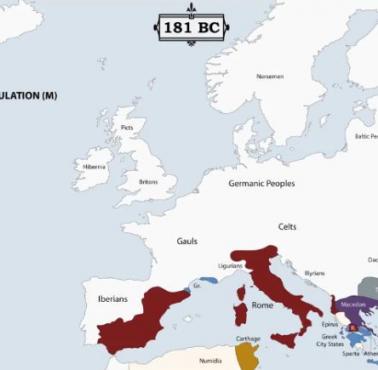 Zmiany europejskich granic od 400 roku p.n.e. (animacja HD)